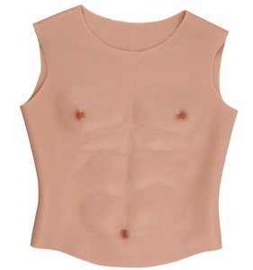 Combinaison musculaire en silicone pour <span class=keywords><strong>homme</strong></span>, poitrine réaliste en silicone pour <span class=keywords><strong>homme</strong></span>, <span class=keywords><strong>faux</strong></span> muscle abdominal pour cosplay transgenre - Product Image 1