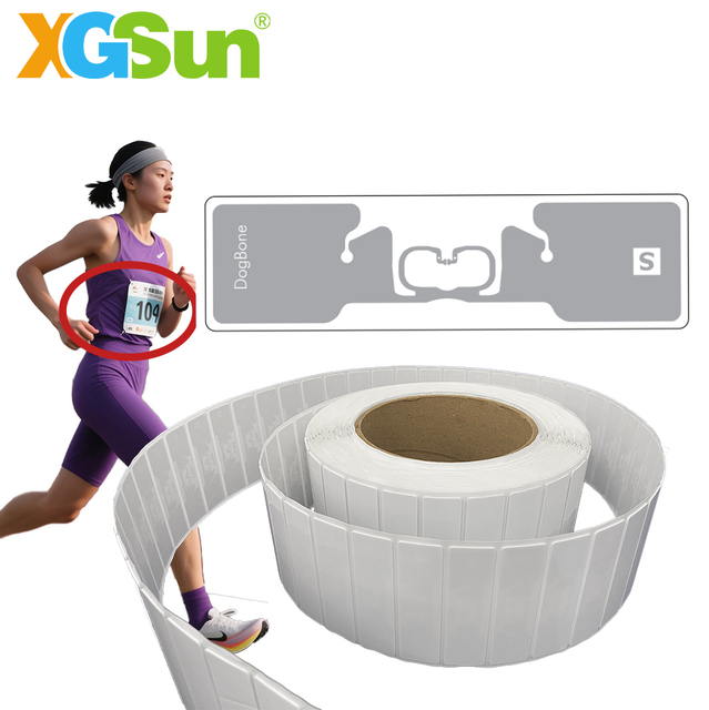 Factory Price 860-960mhz RFID Label Printed Number Material Foam UHF RFID Tag for Running Marathon Timing System