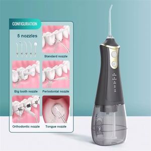 Meilleur irrigateur buccal à eau alimenté par USB, étanche IPX7, réservoir amovible de 300 ml, en plastique, pour usage domestique, excellent service - Product Image 4