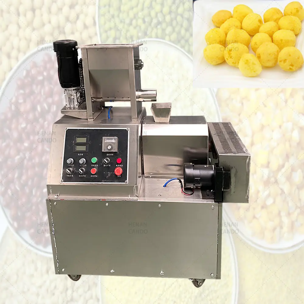 Gepofte Snacks Voedselproductie Machine Puff Rijst Maken Machine Indian Pellet Snack Extruder Machine