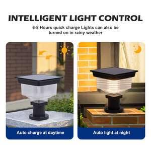 Nouvelle conception de lampadaire extérieur à intensité variable, grande zone éclairée, 30 watts, tout-en-un, éclairage solaire de jardin - Product Image 3