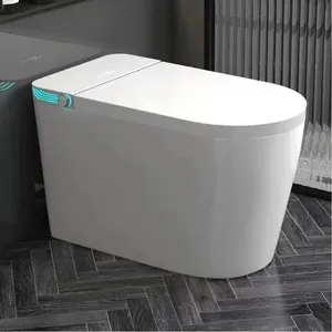 WC intelligent à chasse automatique, cuvette de toilette intelligente, sanitaires, WC intelligent avec bidet et douche - Product Image 4