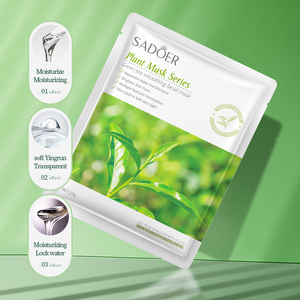 <span class=keywords><strong>Mascarilla</strong></span> Facial SADOER con Extracto Natural de Plantas Orgánicas, <span class=keywords><strong>la</strong></span> <span class=keywords><strong>Mejor</strong></span> para una Piel Radiante e Hidratada, para Piel Seca y Sensible - Product Image 4