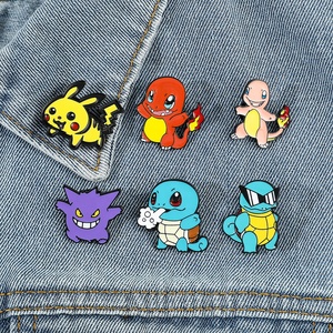 Broches y insignias decorativas de metal con temática animal: <span class=keywords><strong>Kodak</strong></span>, Duck, Squirtle, Kirby, Bulbasaur, chapados, grabados e impresión digital - Product Image 3