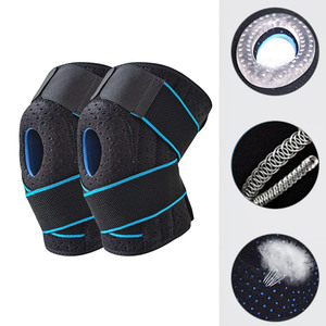 KSY Sports Rodillera Deportiva Ajustable Antideslizante con Abertura Rotuliana y Compresión <span class=keywords><strong>para</strong></span> Gimnasio y Correr - Product Image 2