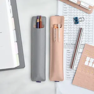 Adjustable Elastic Band Journal Pen Holder PU Leather Notebook Pen Holder Apple Pencil Sleeve For Tablet