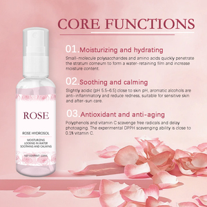 <span class=keywords><strong>Eau</strong></span> <span class=keywords><strong>de</strong></span> <span class=keywords><strong>rose</strong></span> pure et naturelle 100% naturelle, hydrolat éclaircissant, anti-âge, hydratant, beauté visage et cou, tous types <span class=keywords><strong>de</strong></span> peau - Product Image 3