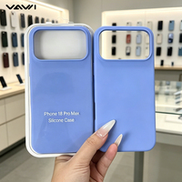 Coque de téléphone en silicone liquide VAWI S002 pour iPhone 11 12 13 14 15 16 18 Pro Max, étui souple de couleur unie pour iPhone 17 Air