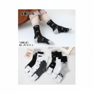 Chaussettes en pur coton de couleur assortie léger respirant doux longueur de cheville tricoté mignon Style Premium pour l'été printemps hiver utilisation - Product Image 1