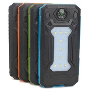 100% de carga completa por la luz del sol plegable impermeable Solar banco de potencia 10000mah portátil cargador de teléfono <span class=keywords><strong>celular</strong></span> Solar con luz LED - Product Image 5