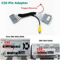 Caméra de recul GreenYi pour Honda Civic CRV CR-V 2011-2014 2015 2016 2017 2018 2019 Écran stéréo d'origine OEM Plug & Play