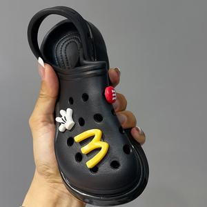 Sandal taman bercahaya hitam luar ruangan serbaguna anak-anak Musim Panas <span class=keywords><strong>2025</strong></span> untuk anak perempuan desain trendi gaya baru - Product Image 4