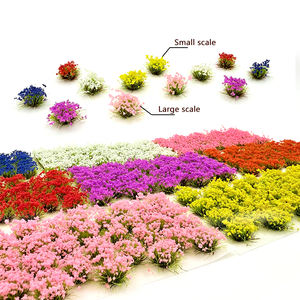 Fleur Cluster Modèle Herbe Aiguille Poudre 1:87 Échelle Artificielle Paysage Buissons Miniature Modèle Train Arbre - Product Image 3