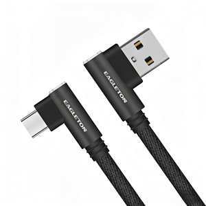 Offerta Speciale 90 °   Cavo USB a <span class=keywords><strong>L</strong></span> Intrecciato per Ricarica Rapida e Trasferimento Dati, Compatibile con <span class=keywords><strong>Samsung</strong></span>, Xiaomi, Huawei - Product Image 1