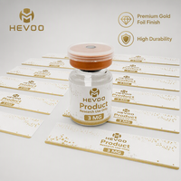 Autocollants personnalisés pour flacons de peptides 3 ml, autocollants pour flacons imprimés en feuille d'or avec options de forme personnalisées pour l'emballage de produits de laboratoire