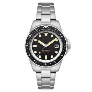 Reloj de Hombre de 41 mm con Movimiento Mecánico Automático Seiko, Cristal de Zafiro, Correa de Acero Inoxidable, Caja de Aleación, 20 mm, Luminoso, Analógico - Product Image 2
