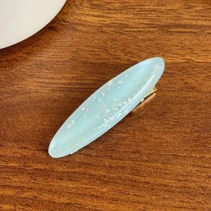 Nouvelle Pince à Cheveux Élliptique en Acétate Tendance avec Paillettes Fines, Design Bec de Canard pour Franges Latérales, Accessoires Cheveux Fille, Vente en Gros - Product Image 4