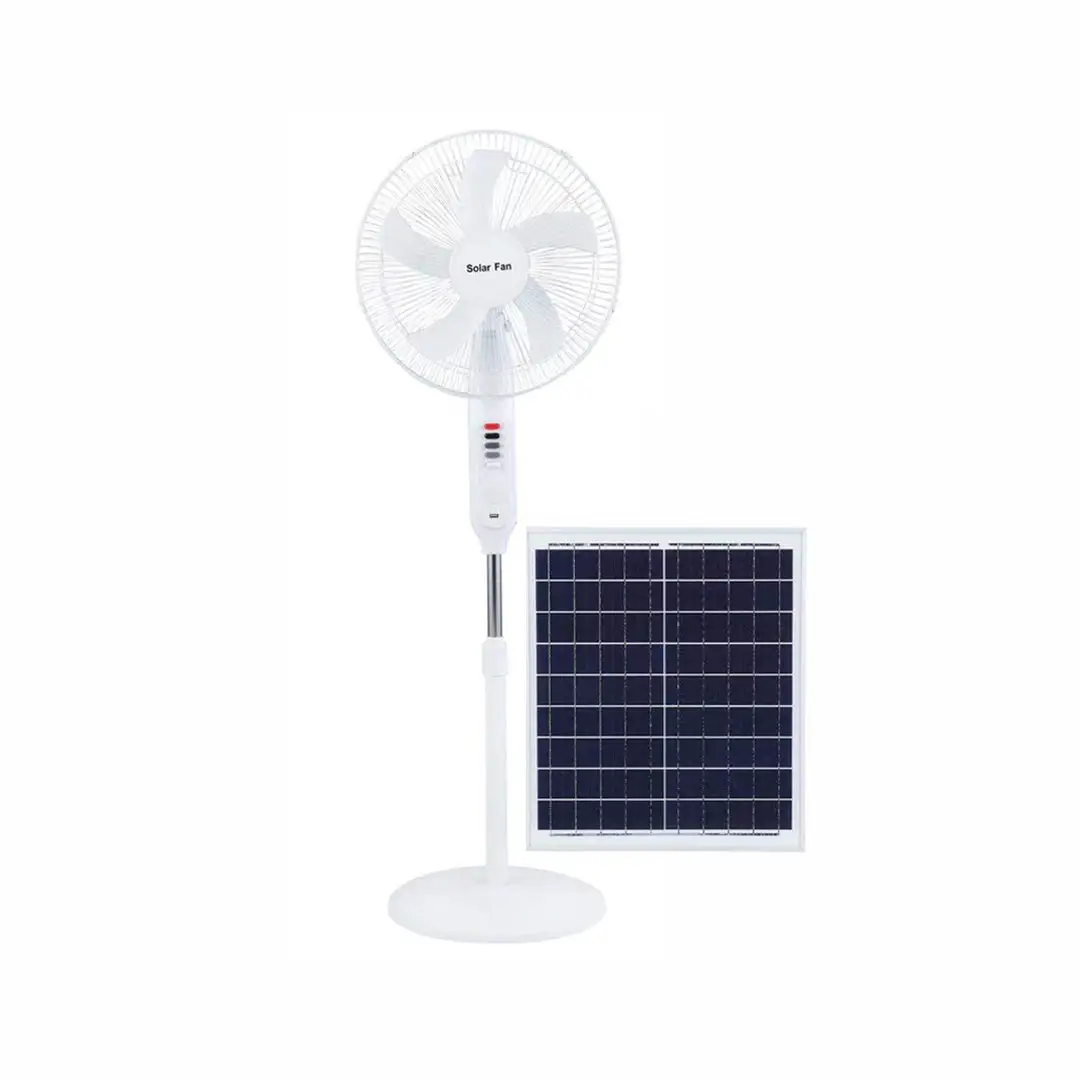 Ventiladores 12v DC/AC Ventiladores solares para uso doméstico de resfriamento de verão 2024 Venda quente com três engrenagens