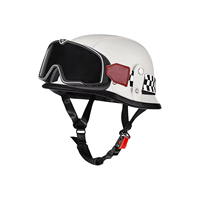 Casque de moto rétro de style allemand, en ABS, demi-casque sans visière pour femmes et hommes, casque vintage