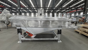 Écran de vibration linéaire en acier au carbone UJINAUTO pour particules de plastique de larve de sciure de bois pour la transformation des aliments - Product Image 5