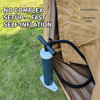 Tente familiale gonflable portable imperméable de 9 m à double couche, toile Oxford 210D avec montage rapide pour le glamping en plein air