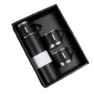 Juego de Termos Clásicos de Acero Inoxidable de Doble Pared con Aislamiento al Vacío y Asa - Taza de Regalo a Prueba de Fugas y Ecológica - Product Image 4