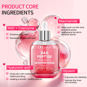 Sérum Peptidique NAD, Sérum Visage Riche en <span class=keywords><strong>Niacinamide</strong></span>, Éclaircissant et Raffermissant, Absorption Rapide, Hydratant, Flacon compte-gouttes 30ml, OEM - Product Image 2