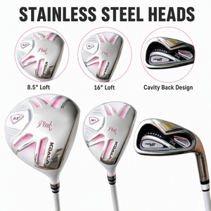 Ensemble de clubs de <span class=keywords><strong>golf</strong></span> pour femmes avec logo personnalisé OEM, comprenant un driver en titane, des fers à cavité en acier inoxydable et un putter, 11 pièces pour le <span class=keywords><strong>golf</strong></span> féminin - Product Image 2