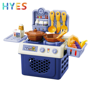 Huiye enfants cuisine nourriture jouets ensemble semblant jouer Simulation <span class=keywords><strong>Chef</strong></span> outils de cuisine accessoires alimentaires pour noël Halloween jouer cadeaux - Product Image 1