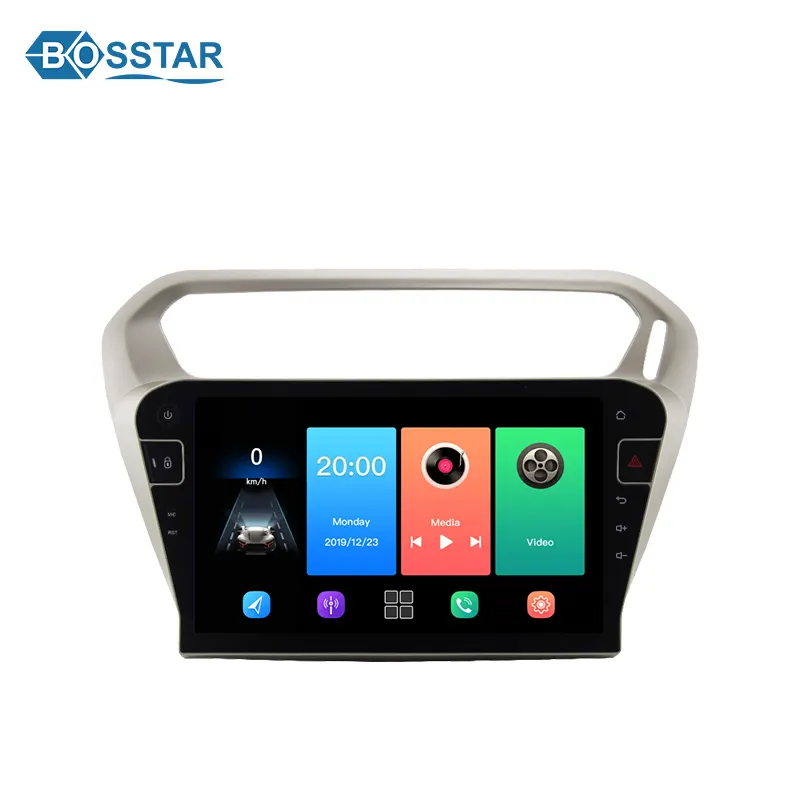 Android 10.0 Car Video Multimedia Player GPS Navigation For Peugeot 301 Citroen Elysee Radio 2013-2018 2 din gps