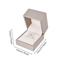 Ensemble d'Emballage Élégant en PU Bague Bracelet Collier Bracelet Cadeau de Mariage Boîte à Bijoux