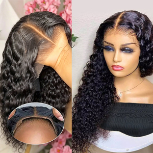 Perruques frontales 13x6 et 13x4 en cheveux humains bruts bouclés, 100% cheveux naturels, pré-épilées, densité 250%, dentelle HD, sans colle, prêtes à porter - Product Image 1