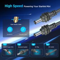 Harga pabrik 2m tahan air PVC kabel ekstensi USB PD100W Starlink kabel Mini Braid untuk pengisian cepat perangkat Android Mobil