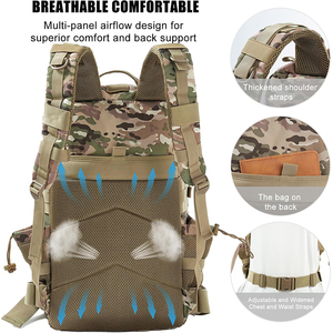Mochila Táctica de Asalto de 50L de Gran Capacidad, Sistema MOLLE, Impermeable, para Supervivencia al Aire Libre, Bolsa de Emergencia - Product Image 5