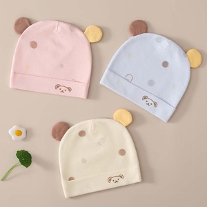 Gorro <span class=keywords><strong>para</strong></span> Bebé Recién Nacido, Modelo Primavera-Otoño, 0-3 Meses, Gorro Fetal de Algodón Puro, Gorro Fetal de Doble Capa <span class=keywords><strong>para</strong></span> Bebé Niño y Niña - Product Image 4