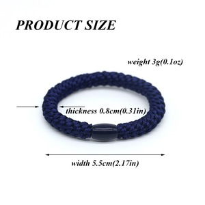 Châu âu phong cách đàn hồi tóc Vòng đầy màu sắc cao su tóc quan hệ thanh lịch ban nhạc tóc nhựa cho phụ nữ cô gái biểu tượng tùy chỉnh - Product Image 3