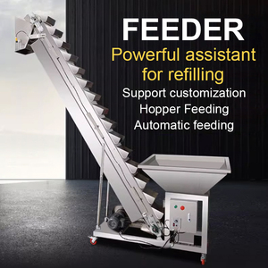 Elevador automático de transportador de alimentos de aire, alimentador de tornillo tipo cubo personalizable, máquina de embalaje inclinada para granos de café - Product Image 4