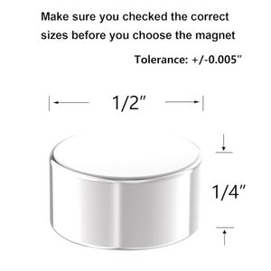 Rongteng n52 דיסק מנגטים <span class=keywords><strong>1</strong></span>/<span class=keywords><strong>2</strong></span> \ "d x <span class=keywords><strong>1</strong></span>/<span class=keywords><strong>4</strong></span> \" h 20 חבילה סופר חזק <span class=keywords><strong>1</strong></span>/<span class=keywords><strong>2</strong></span> אינץ - Product Image 3