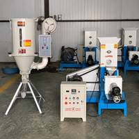 Machine à extruder les granulés d'aliments flottants pour poissons 50-600 kg/h, extrudeuse à vis, contrôle de la température, électrique/diesel, pour l'alimentation des animaux de ferme