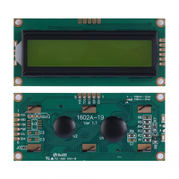 Módulo de interfaz I2C RGB de matriz de puntos de caracteres 16x2, color amarillo verde, 1602A-19, resolución 5P/6P, retroiluminación LCD de 5V, controlador IC AIP31068