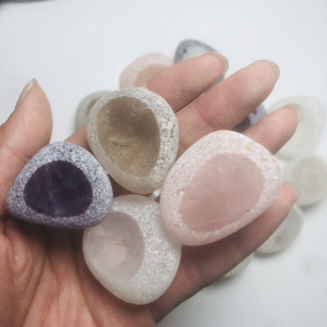 Vente en gros, pierre de mer naturelle, cristal de guérison, quartz, œuf ema, pierre précieuse, artisanat populaire pour la décoration - Product Image 3