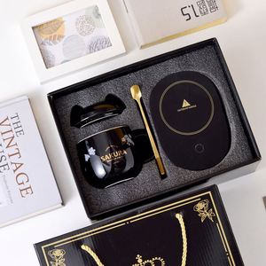 Taza de café y té de cerámica hecha a mano, colador de cerámica grande, taza Retro, taza de té tradicional, Taza de cerámica, juego de regalo de negocios - Product Image 4