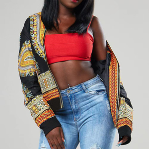 TONGYANG African Tradition Retro Ethnic African Dashiki Fashion Jacket African Print Jacket <strong>Zipper</strong> - Product Image 3