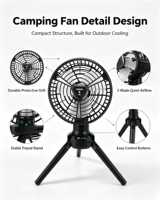 Ventilateur de bureau domestique abordable, nouveau design numérique, ventilateur de table, quatre ventilateurs mini USB rechargeables