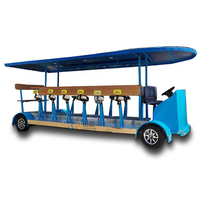 Bicicleta Eléctrica Móvil para Cerveza, Vehículo Turístico de Ocio, Fiesta de Cerveza, Pub, Bicicleta de Pedales, Bar, Autobús, Camión Eléctrico
