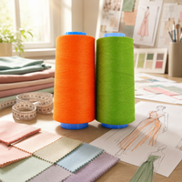 Fil à coudre en polyester teint haute ténacité 100 %, 40s/2, filé, résistant aux hautes températures et à l'abrasion, pour la couture de vêtements