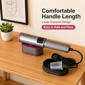 1200W Portable Handheld Garment <b>Steamer</b> with Digital Temperature Display 90°Rotating Head Dry Wet Ironing Travel Steam Iron - Product Image 3