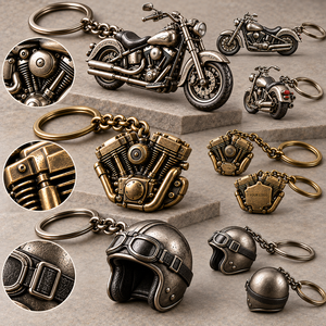 Llaveros Personalizados de Motor de Motocicleta 3D, de Aleación de Zinc Fundido a Presión, con Diseño de Pistón Mecánico, Venta al Por Mayor, OEM, ODM - Product Image 2
