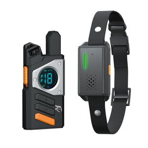 Köpek Eğitim Tasması Uzaktan Kumandalı IP67 Su Geçirmez Uzun Mesafe Havlama Önleyici LED Göstergeli <span class=keywords><strong>2</strong></span>'si <span class=keywords><strong>1</strong></span> Arada Silikon PC Otomatik - Product Image 5