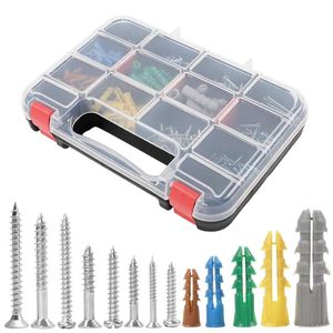 Baiguluo Drywall Anchors 370pcs Metric Self Tapping Screws Expansion Plugs For General Industry - Product Image 1